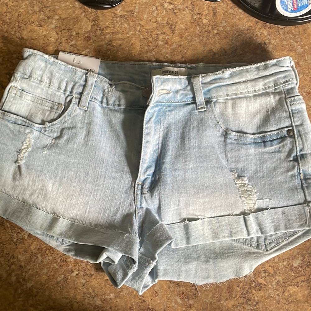 Denim shorts